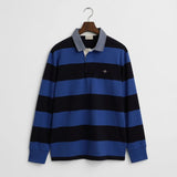 GANT Striped Chambray Heavy Rugger in Rich Blue