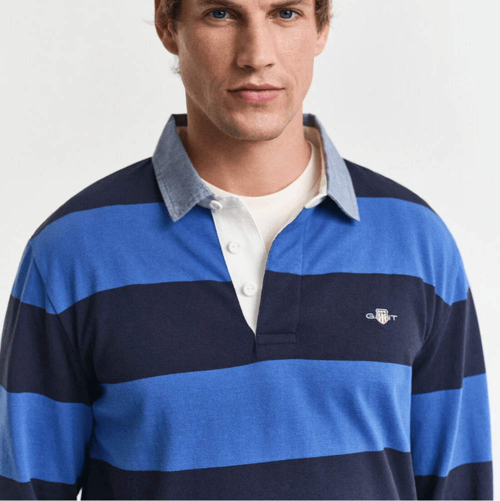 GANT 75TH ANNIVERSARY CAPSULE - DENIM COLLAR HEAVY RUGGER - Poloshirt - eggshell/crème