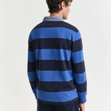 GANT Striped Chambray Heavy Rugger in Rich Blue
