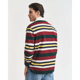 GANT Striped Heavy Rugger In Tartan Green