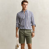 GANT Sunfaded Chino Shorts Regular Fit In Dry Herb Green