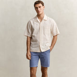 GANT Sunfaded Chino Shorts Regular Fit In Faded Denim