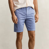 GANT Sunfaded Chino Shorts Regular Fit In Faded Denim