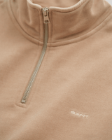 GANT Sunfaded Half Zip Sweatshirt In Dry Sand