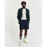 GANT Textured Shorts In Evening Blue