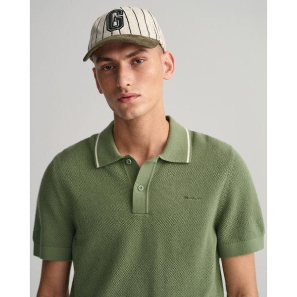 GANT Tipping Pique Polo 362 In Kalamata Green