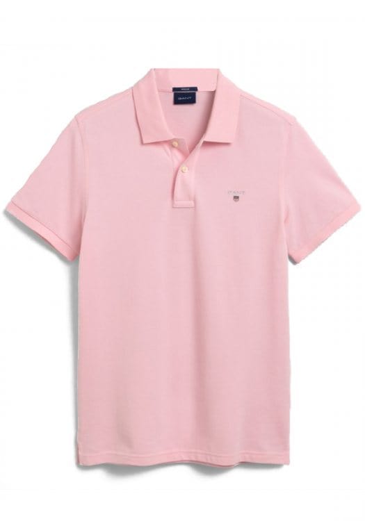GANT Tipping Pique Polo In California Pink
