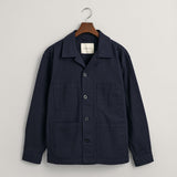 Gant Twill Overshirt in Marine
