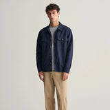 Gant Twill Overshirt in Marine