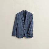 GANT Two-Toned Jersey Piqué Blazer In Salty Sea