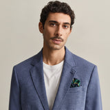 GANT Two-Toned Jersey Piqué Blazer In Salty Sea