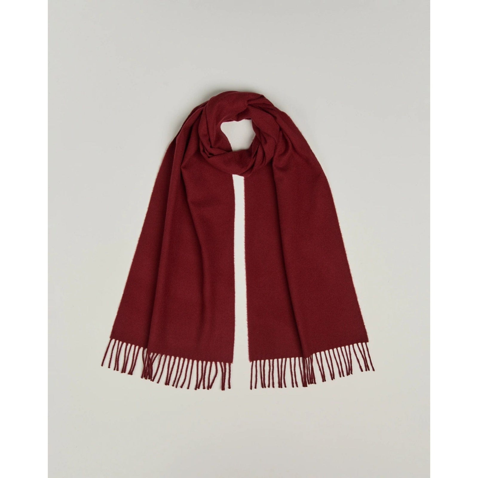Gant Unisex Wool Scarf In Plumped Red - Main Image