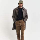 GANT Wool Blend Crew Neck Sweater In Navy Melange