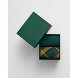Gant 2-pack Checked & Ribbed Socks Gift Box In Woody Green