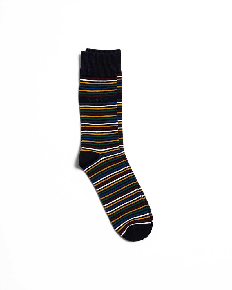 GANT Multi Stripe Socks Black Stripe