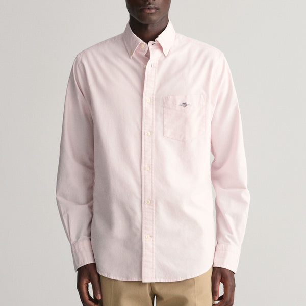 GANT Regular Fit Oxford Shirt In Light Pink