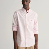 GANT Regular Fit Gingham Poplin Shirt in Light Pink