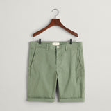 Gant Slim Fit Sunfaded Shorts in Kalamata Green