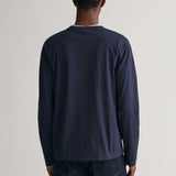 Gant Shield Long Sleeve T-Shirt in Evening Blue