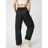 Girlfriend Collective Amy Adjustable Trousers In Black