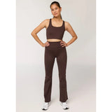 Girlfriend Collective Compressive Flare Legging In Driftwood