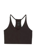 Girlfriend Collective Float Cleo Halter Sports Bra In Driftwood