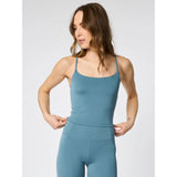 Girlfriend Collective Float Willa Strappy Tank In Wave