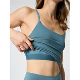 Girlfriend Collective Float Willa Strappy Tank In Wave