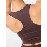 Girlfriend Collective Paloma Racerback Sports Bra In Driftwood