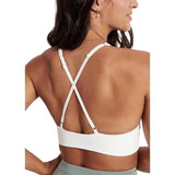 Girlfriend Collective Topanga Cross Back Bra In Ivory