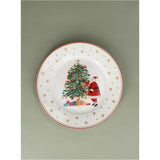 Gisela Graham Nostalgia Santa & Tree Plate