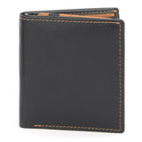 Glounski Mens Trifold Press Stud In Black / Tan