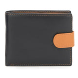 Glounski Mens Wallet Tab Black Tan