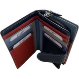 Golunski Graffiti 3 Section Compact Leather Purse Wallet In Sky
