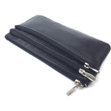 Golunski Soft Leather 3 Zipped Compartment Coin Purse In Black