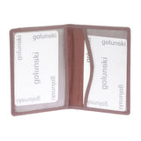 Golunski Travel Card Holder In Cherry Brown