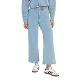 Good American Jeanius Crop Palazzo In Indigo 376