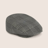 Hackett Bakerboy Windowpain Checkered Hat Green