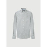 Hackett Essential Mini Gingham Shirt in Green