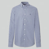Hackett Gingham Slim Fit Shirt in White/Blue