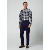 Hackett Heritage Tartan Shirt in Green/Navy