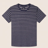 Hackett Linen Stripe Shirt Night Navy