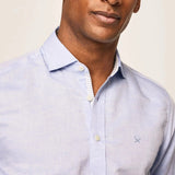 Hackett Melange Texture Multi Shirt Blue