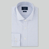 Hackett Oxford Check Shirt in White/Blue