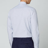 Hackett Oxford Check Shirt in White/Blue