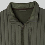 Hackett Padded Channel Gilet in Olive