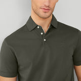 Hackett Pima Cotton Polo Shirt In Khaki