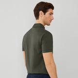 Hackett Pima Cotton Polo Shirt In Khaki