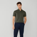 Hackett Pima Cotton Polo Shirt In Khaki
