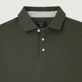 Hackett Pima Cotton Polo Shirt In Khaki